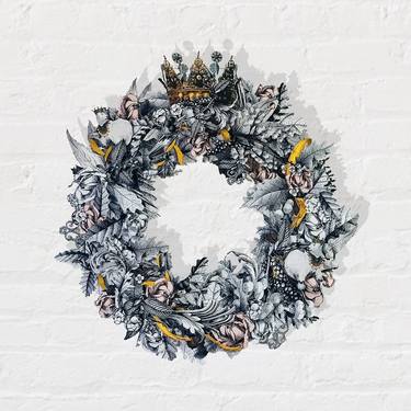 Christmas Wreath - Winter White - Limited Edition of 25 thumb