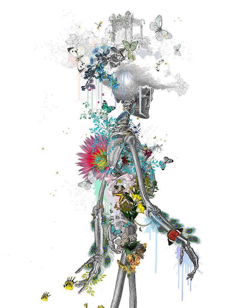 Original Figurative Fantasy Printmaking by Kristjana S Williams