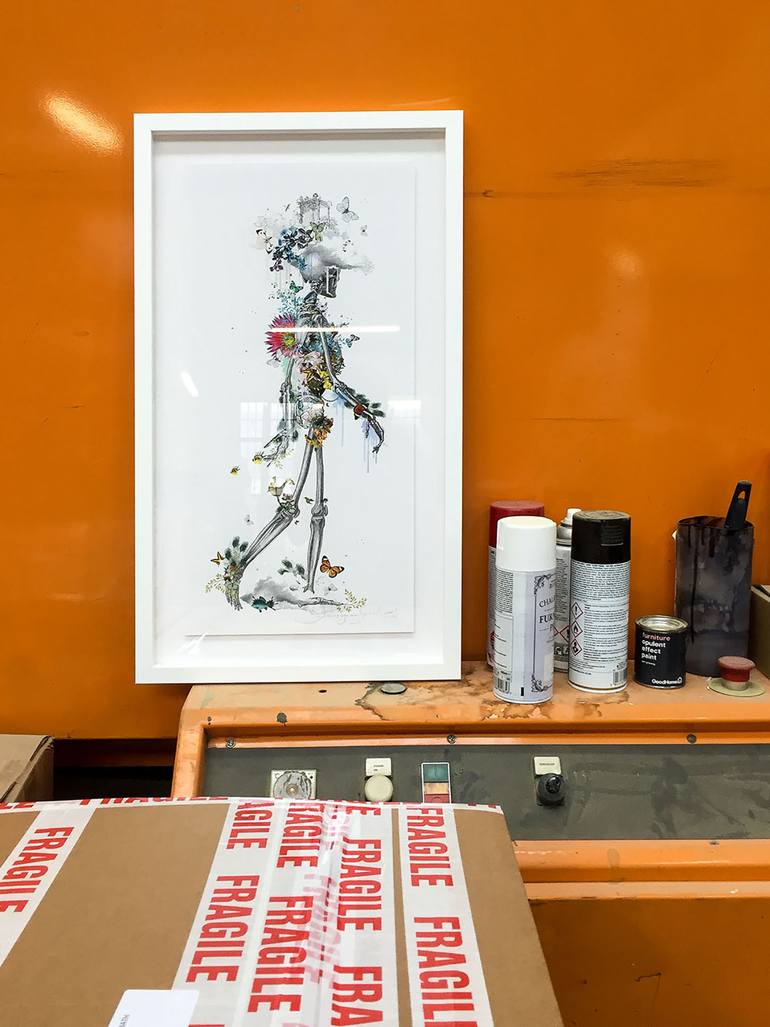 Original Figurative Fantasy Printmaking by Kristjana S Williams