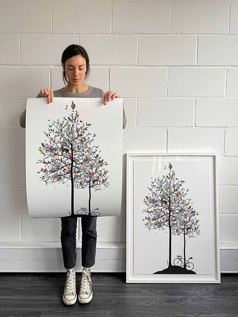 Original Tree Printmaking by Kristjana S Williams