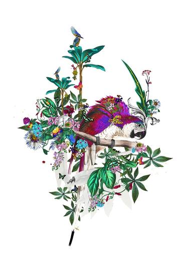 FLORA & FAUNA LEAR - NEON WHITE - ART PRINT - A3 - Limited Edition of 95 thumb