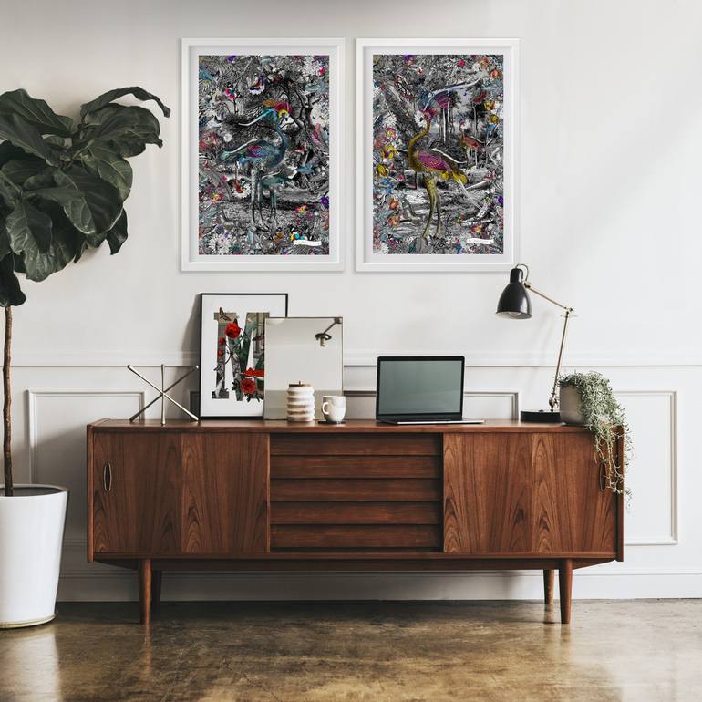 Original Figurative Animal Printmaking by Kristjana S Williams