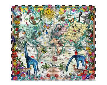 GIRAFFA DISCOVERIES OF THE WORLD - ART PRINT - size M thumb