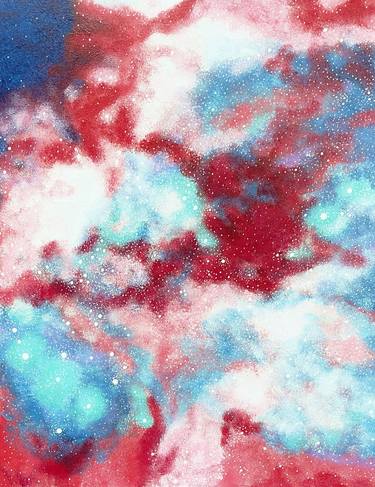 Original Abstract Outer Space Paintings by Alina Deutsch