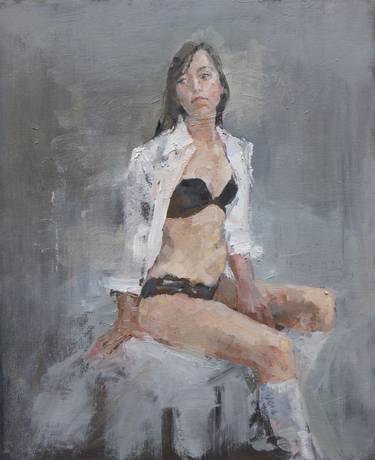 Original Impressionism Nude Paintings by Olga Bolgar