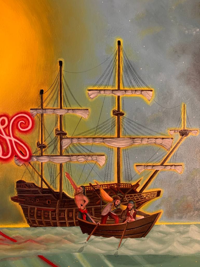 Original Conceptual Seascape Painting by Eric Hudgins