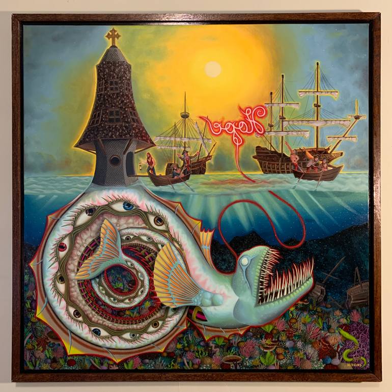Original Conceptual Seascape Painting by Eric Hudgins
