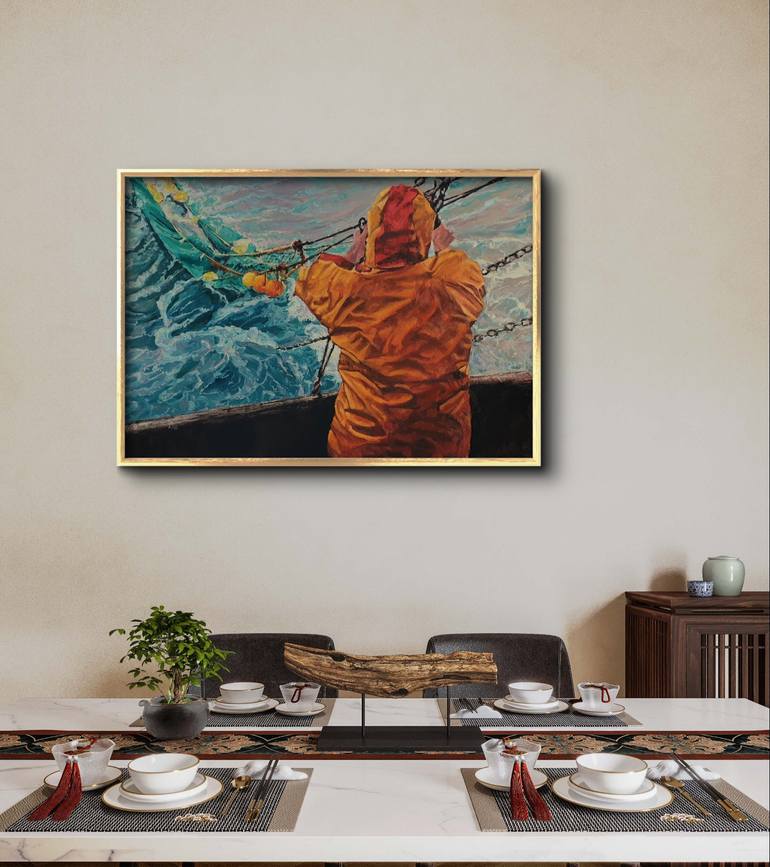 Original Figurative Boat Painting by Fuensanta Ruiz Urien