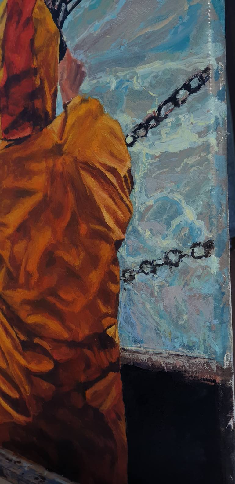 Original Figurative Boat Painting by Fuensanta Ruiz Urien