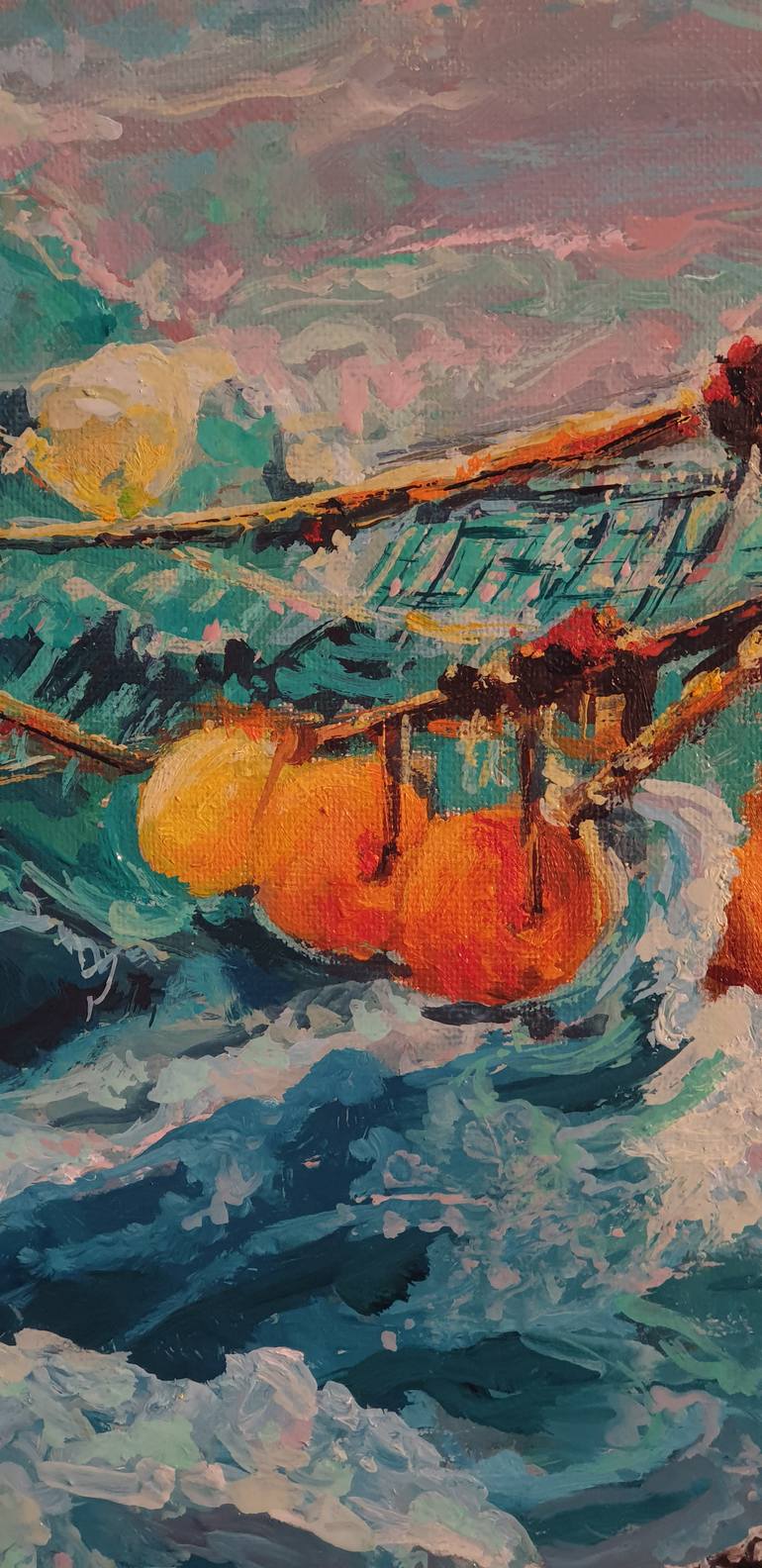 Original Figurative Boat Painting by Fuensanta Ruiz Urien