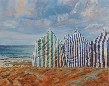 Original Realism Beach Paintings by Fuensanta Ruiz Urien