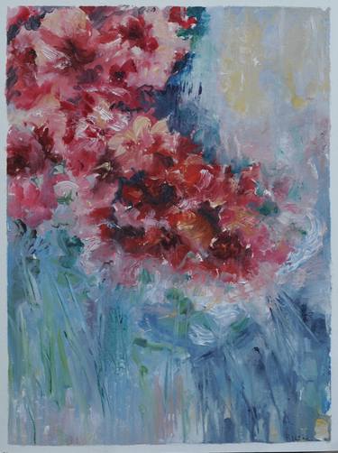 Original Impressionism Floral Paintings by Fuensanta Ruiz Urien