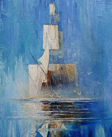 Original Fine Art Seascape Paintings by Justyna Kopania