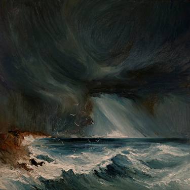 Original Expressionism Seascape Paintings by Justyna Kopania