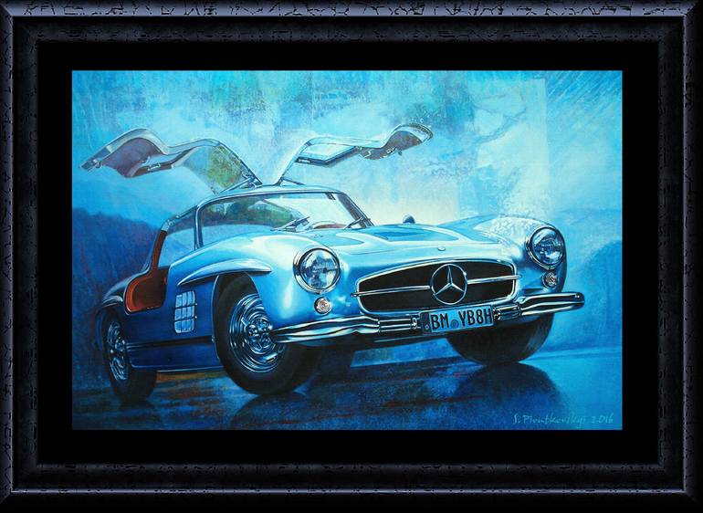 Original Figurative Transportation Painting by Sergiusz Piontkowski
