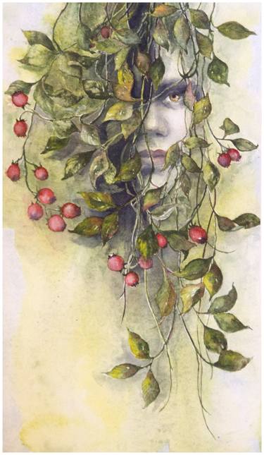 Print of Figurative Botanic Paintings by Maja Sajnkar