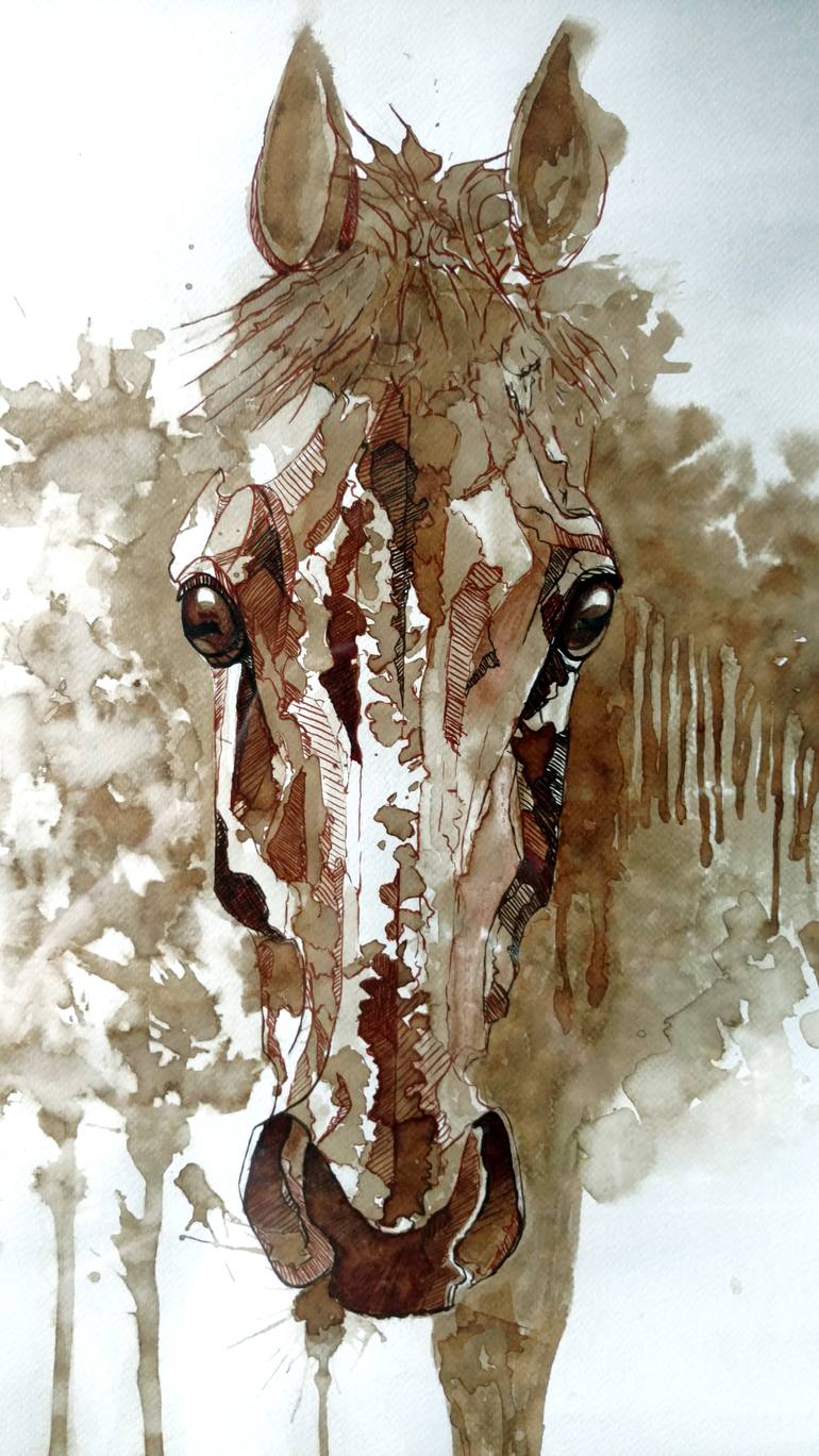 Original Figurative Animal Painting by Debashis Dey