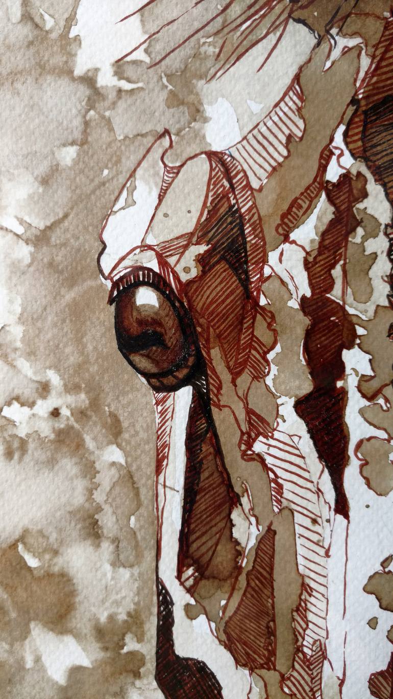 Original Figurative Animal Painting by Debashis Dey