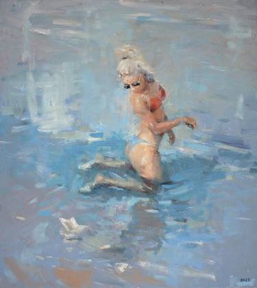 Original Expressionism Beach Paintings by Mark Rauschberg