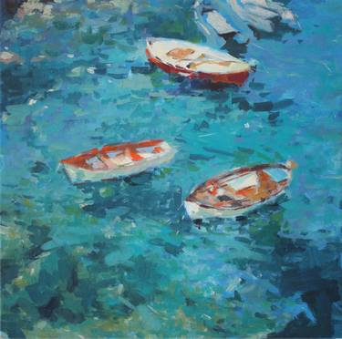 Original Impressionism Boat Paintings by Mark Rauschberg