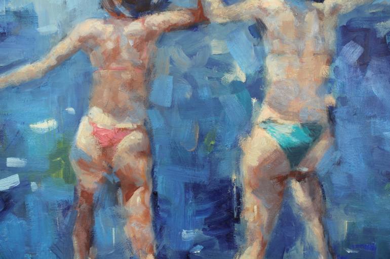 Original Contemporary Beach Painting by Mark Rauschberg