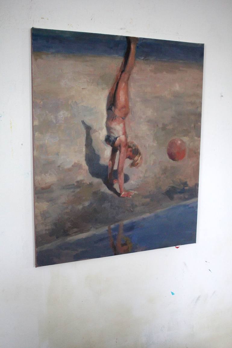 Original Contemporary Beach Painting by Mark Rauschberg