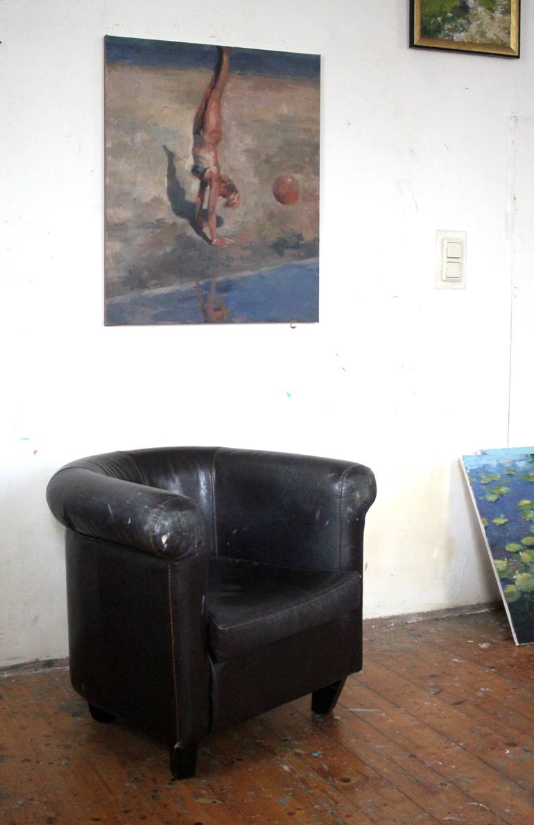 Original Contemporary Beach Painting by Mark Rauschberg