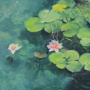 Original Impressionism Botanic Paintings by Mark Rauschberg