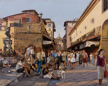 Original Fine Art Cities Paintings by Renato Chiarabini