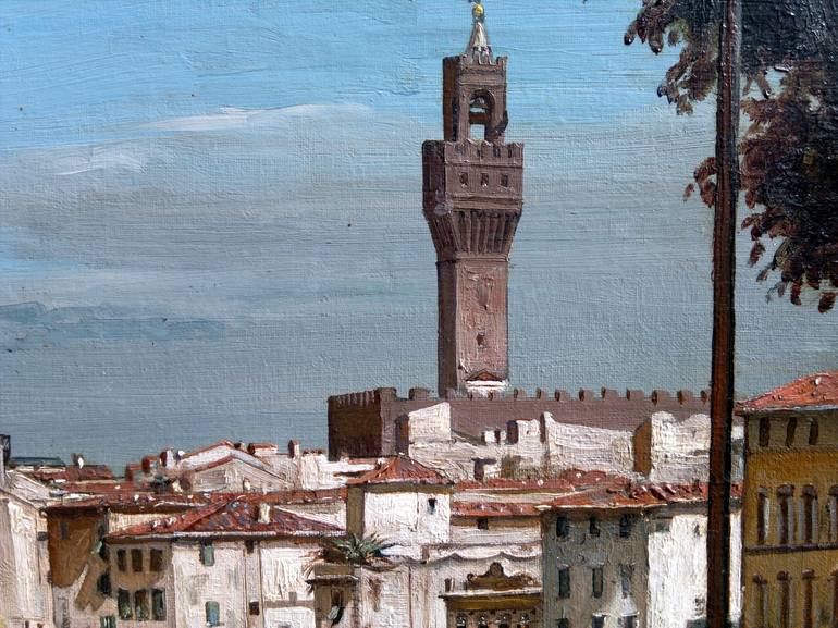 Original Figurative Cities Painting by Renato Chiarabini