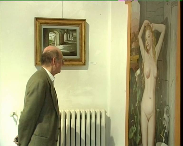 Original Figurative Nude Painting by Renato Chiarabini