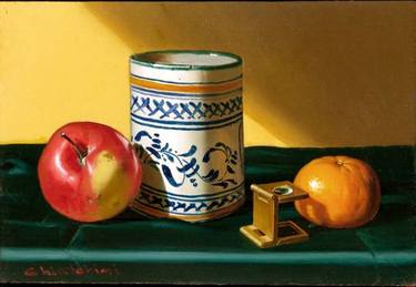 Original Fine Art Still Life Paintings by Renato Chiarabini