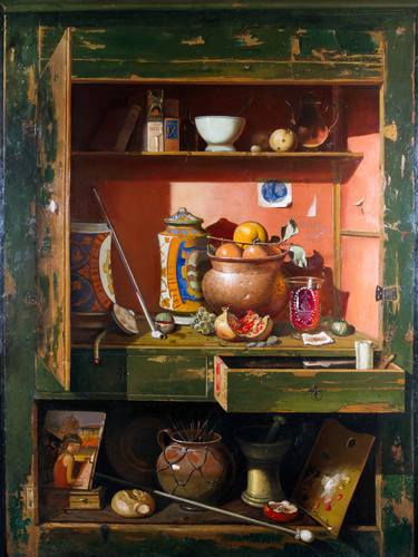 Original Fine Art Still Life Paintings by Renato Chiarabini