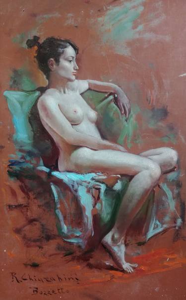 Original Fine Art Nude Paintings by Renato Chiarabini