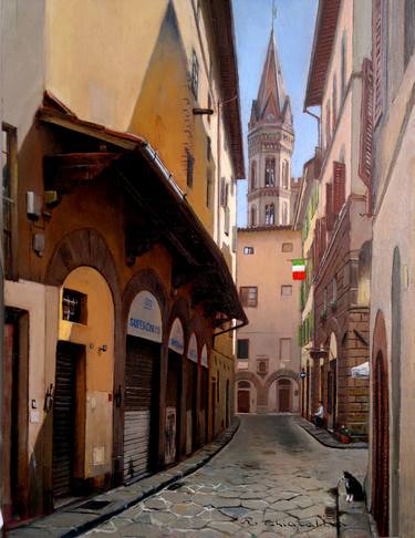 Original Fine Art Cities Paintings by Renato Chiarabini