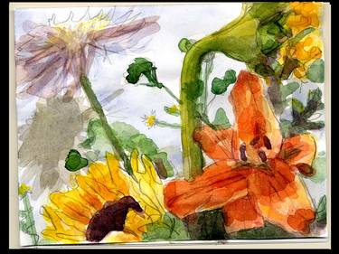 Original Fine Art Floral Paintings by Rima Dawn McCabe