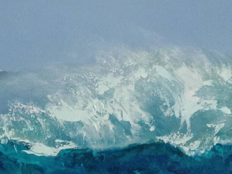 Original Art Deco Seascape Painting by Atanas Atanasov