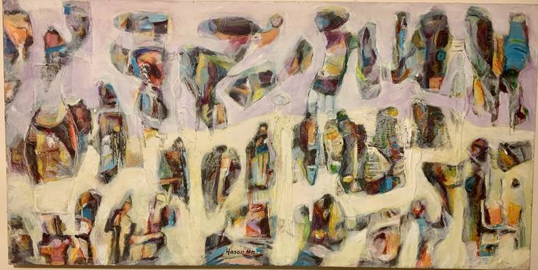 Original Abstract Expressionism Abstract Paintings by Hasan Abdalla