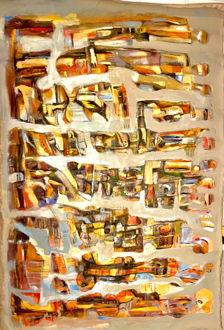 Original Abstract Expressionism Abstract Painting by Hasan Abdalla