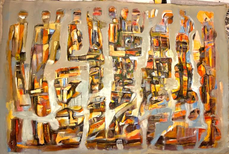 Original Abstract Expressionism Abstract Painting by Hasan Abdalla