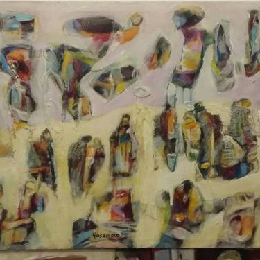 Original Figurative Abstract Paintings by HASAN ABDALLA