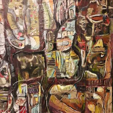 Original Abstract Expressionism Abstract Paintings by HASAN ABDALLA