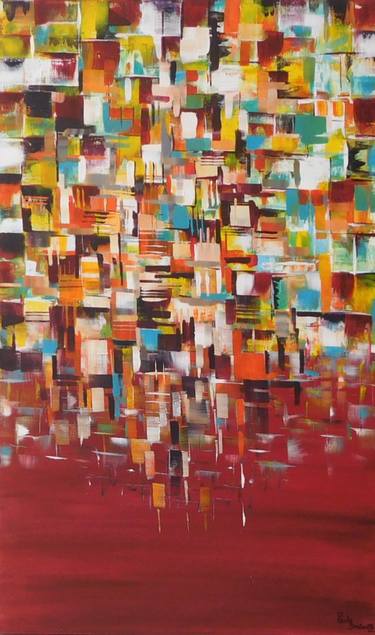 Original Cubism Abstract Paintings by Paula Berteotti