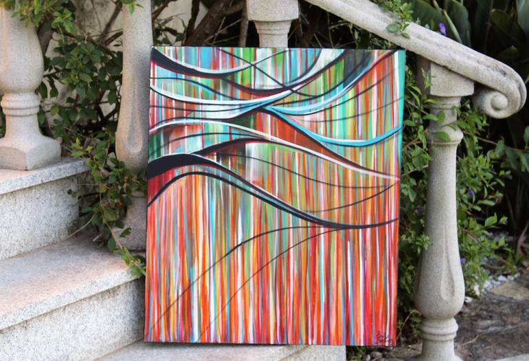 Original Abstract Painting by Paula  Berteotti