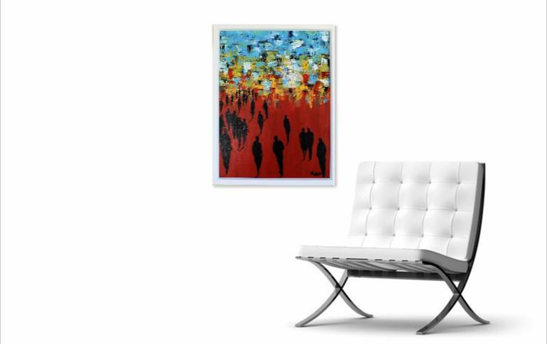 Original Abstract Expressionism Abstract Painting by Paula  Berteotti