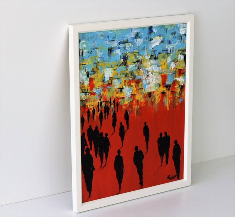 Original Abstract Expressionism Abstract Painting by Paula  Berteotti