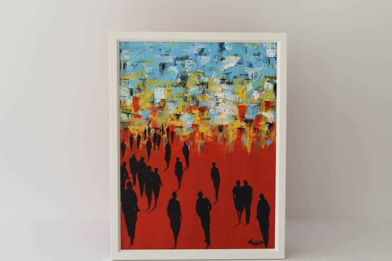 Original Abstract Expressionism Abstract Painting by Paula  Berteotti