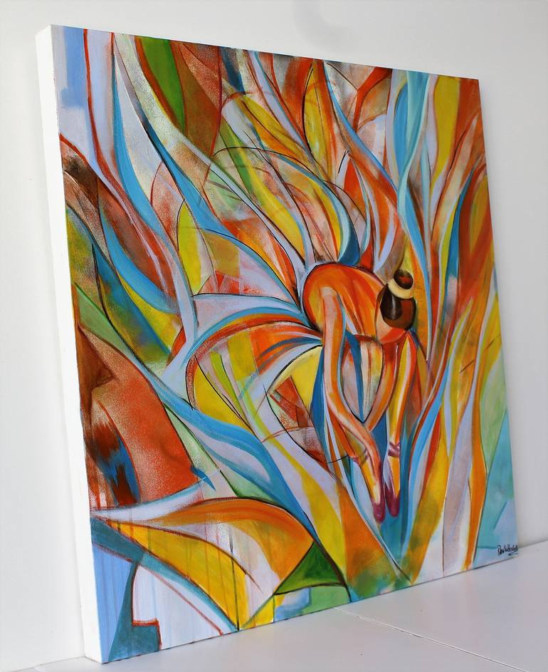 Original Abstract Expressionism Abstract Painting by Paula  Berteotti