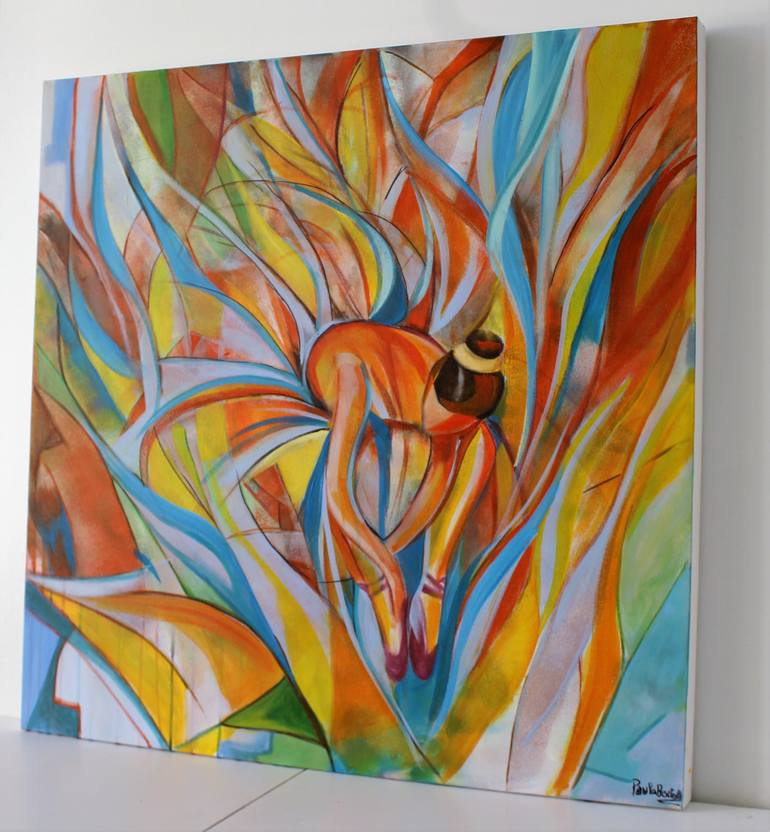 Original Abstract Expressionism Abstract Painting by Paula  Berteotti