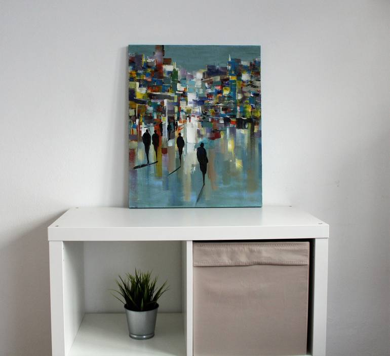 Original Abstract Painting by Paula  Berteotti